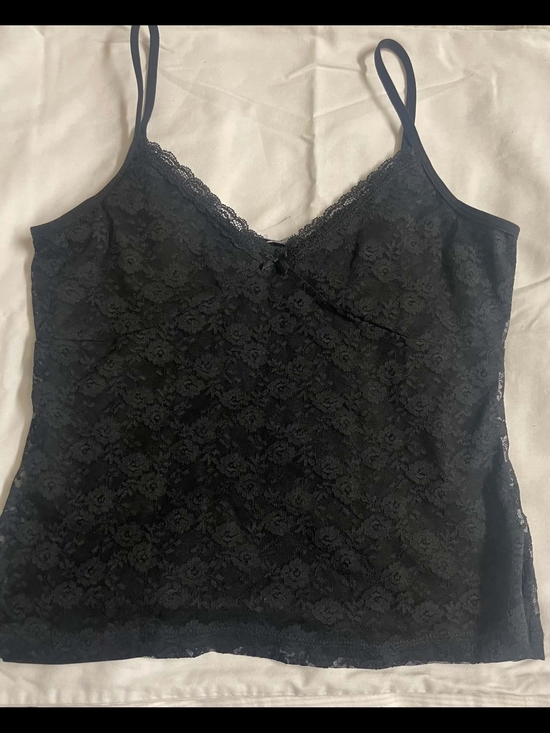 Brandy Melville Tops - Brandy Melville Black Lace Amara Cami Tank Top